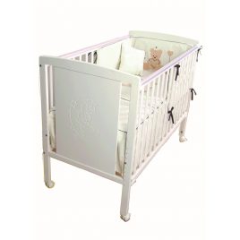 Comprar Sabanas 3 piezas Minicuna INTERBABY Corazón Oso - BAYON